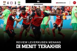 Review Leverkusen menang di menit Akhir