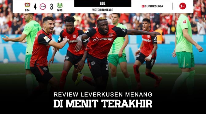 Review Leverkusen menang di menit Akhir